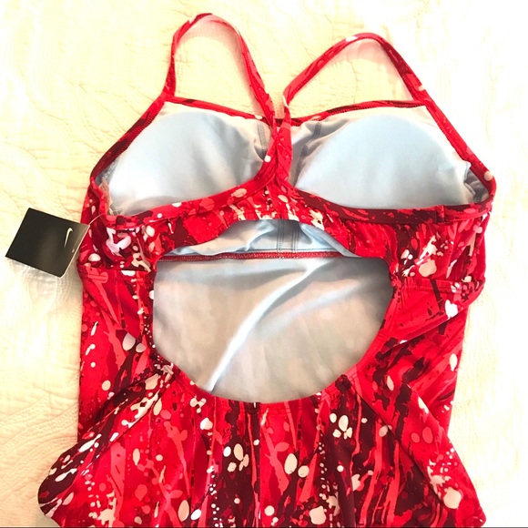 NIKE Splash Modern Cut -Out Swimsuit ❤️🌺❤️ - Picture 8 of 12